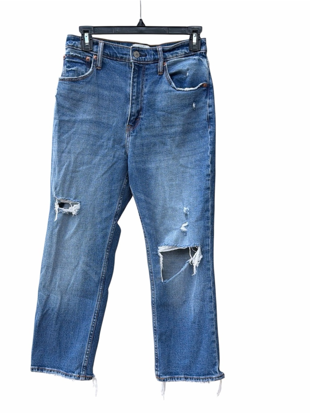 ABERCROMBIE & FITCH The Ankle Straight Ultra High Rise Jeans WM SZ 27/4s